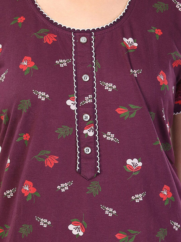 Be You Floral Printed Maxi Nightdress