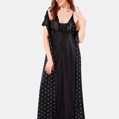 Be You Satin Maxi Nightdress With Robe