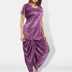 Be You Square Neck Satin Night suit