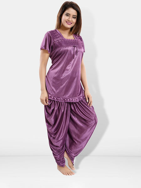 Be You Square Neck Satin Night suit