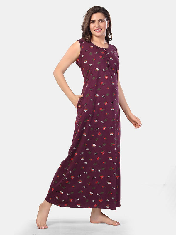 Be You Printed Maxi Nightdress