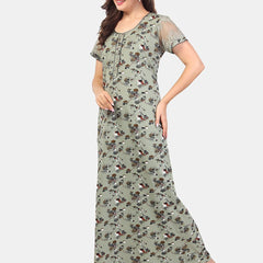 Be You Floral Printed Maxi Nightdress