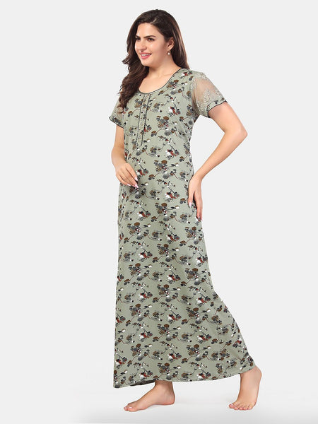 Be You Floral Printed Maxi Nightdress