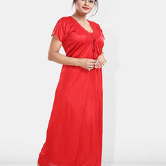 Be You Maxi Satin Wrap Nightdress With Robe