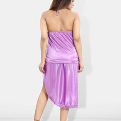 Be You Pack Of 6 V-Neck Satin Maxi Wrap Nightdress