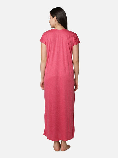 Be You Women Solid Pack Of 2 Maxi Nightdress