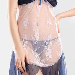 Be You Shoulder Straps Nightdress With Robe & Briefs