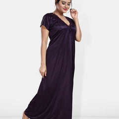 Be You Maxi Satin Wrap Nightdress With Robe