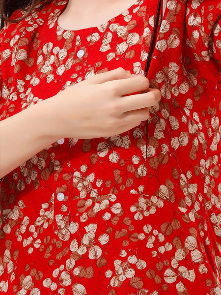 Be You Women Floral Printed Maternity Kurta