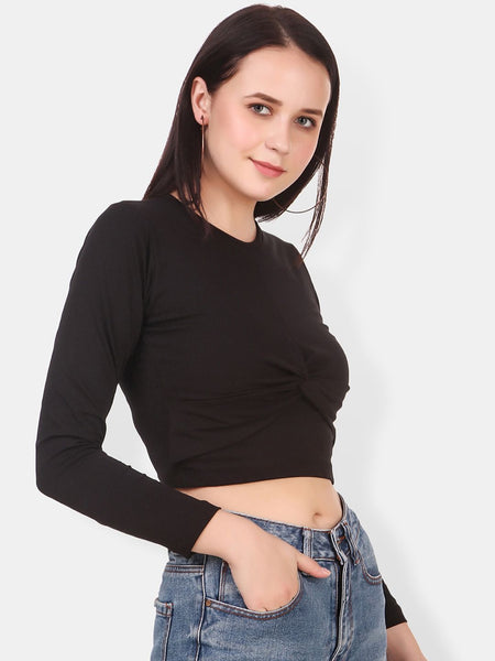 Be You Twisted Cotton Crop Top