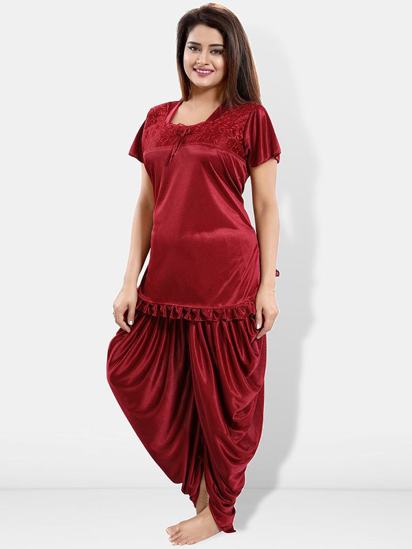 Be You Pack Of 2 Satin Top With Patiala