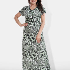 Be You Abstract Printed Maternity Maxi Sweat Nightdress