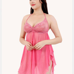 Be You Halter Neck Net Baby Doll