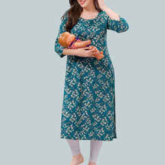 Be You Women Floral Printed Maternity Kurta