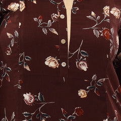 Be You Floral Printed High Low Hem Maternity Feeding Kurta