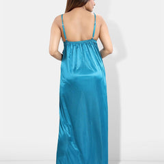 Be You 6 Pieces Satin Maxi Nightwear Set