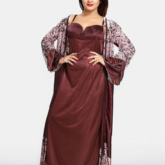 Be You Women Maxi Nightdress with Robe