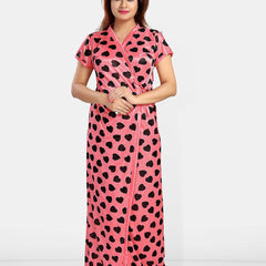 Be You Women Pack of 2 Printed Maxi Wrap Nightdress