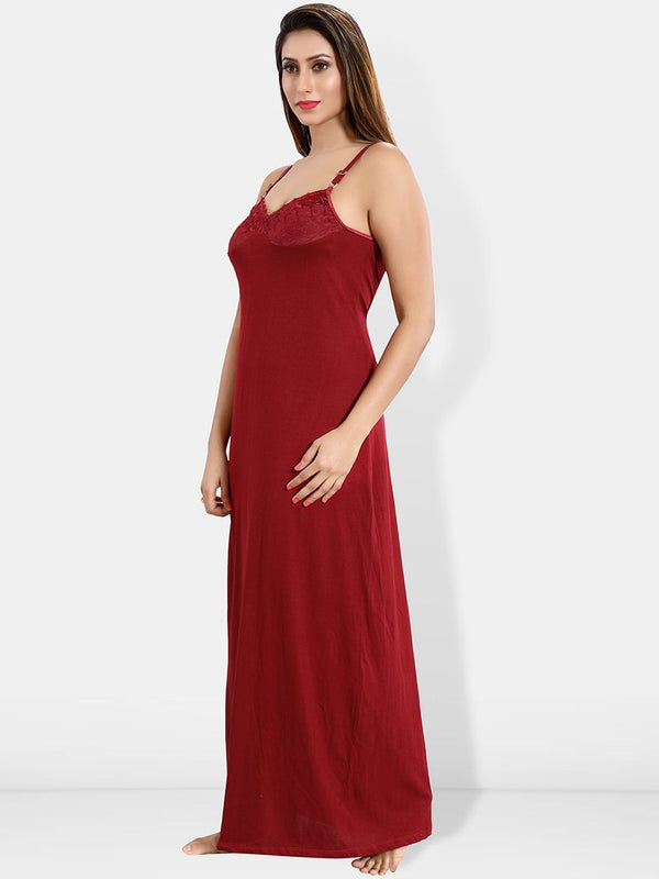 Be You Sleeveless Cotton Maxi Nightdress