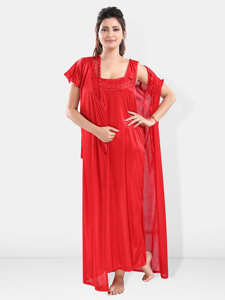 Be You Satin Maxi Nightdress With Robe