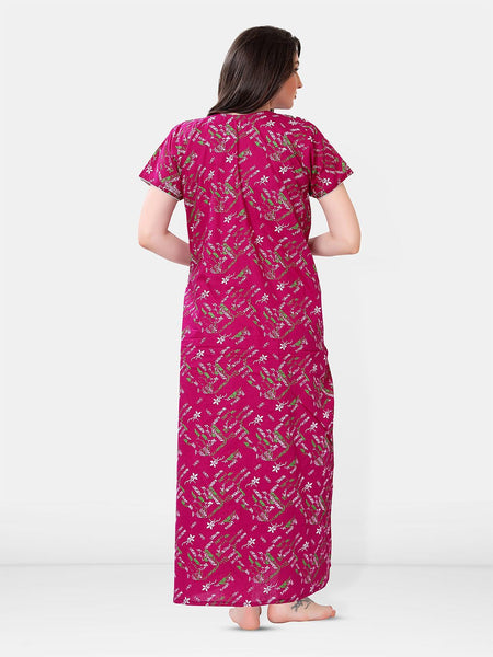 Be You Printed Pure Cotton Maxi Nightdress