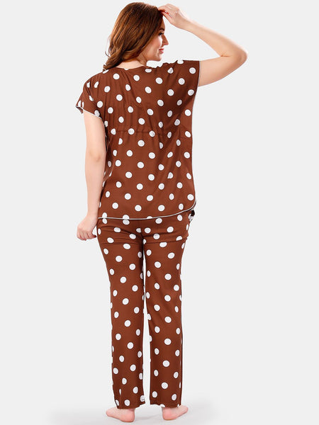 Be You Polka Dots Printed Night Suit