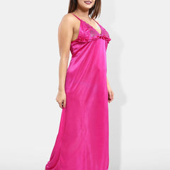 Be You 6 Pieces Satin Maxi Nightdress