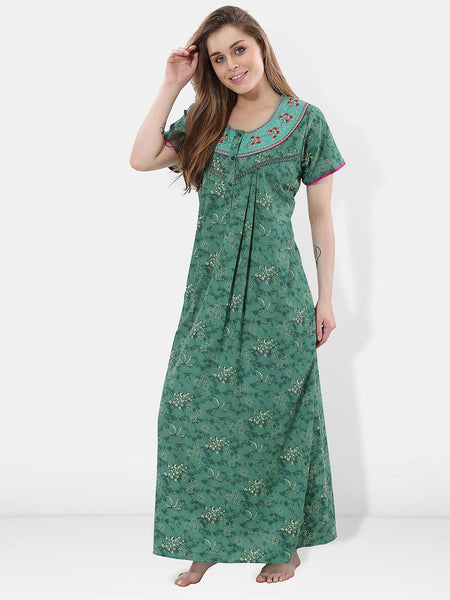 Be You Floral Printed Maxi Nightdress