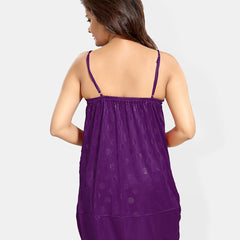 Be You Self Design Shoulder Straps Satin Baby Doll
