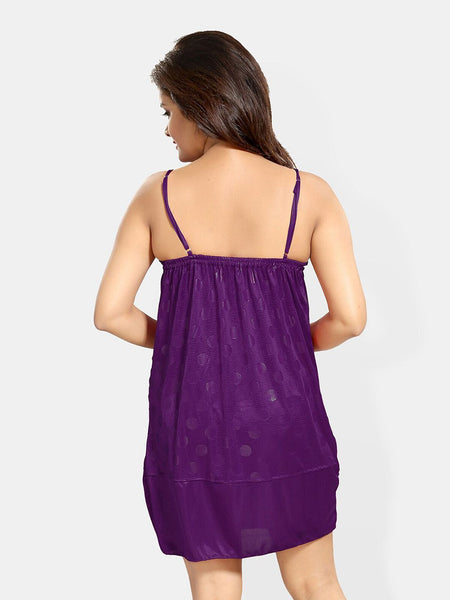 Be You Self Design Shoulder Straps Satin Baby Doll