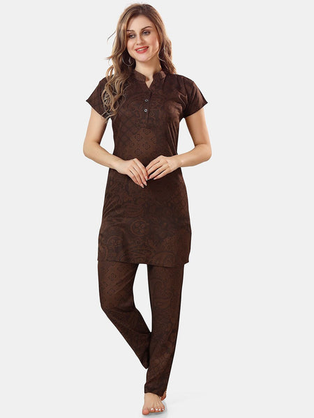 Be You Ethnic Motifs Printed Night Suit