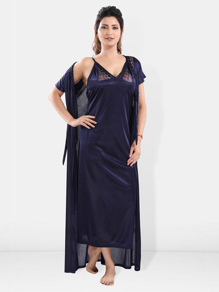 Be You Satin Maxi Nightdress With Robe
