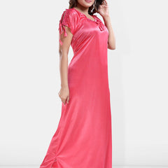 Be You Printed Pack Of 2 Satin Maxi Nightdress