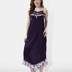 Be You Floral Printed Satin Maxi Nightdress