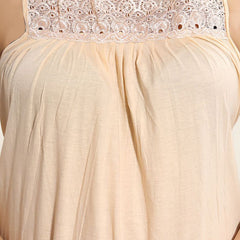 Be You Lace Cotton Maxi Nightdress