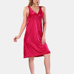 Be You V-Neck Long Sleevs Satin Maxi Nightdress With Robe