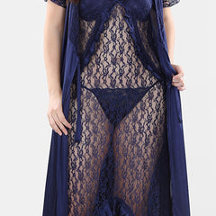 Be You Satin Wrap Nightdress With Robe