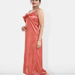 Be You Maxi Satin Wrap Nightdress With Robe
