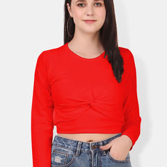 Be You Twisted Cotton Crop Top
