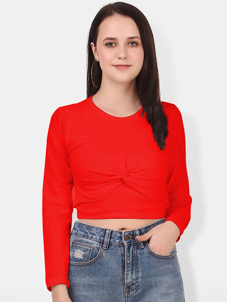 Be You Twisted Cotton Crop Top