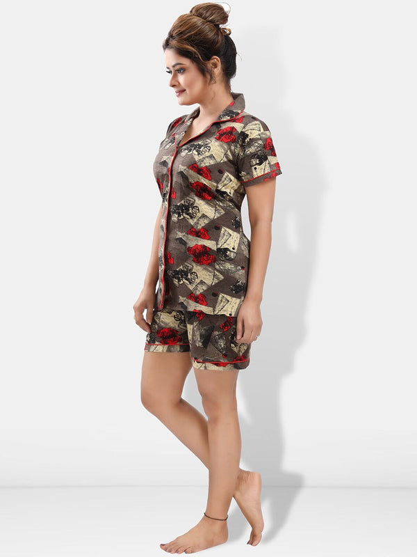 Be You Abstract Printed Night suit