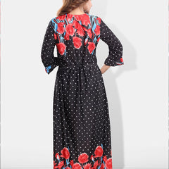 Be You Floral Printed Satin Maxi Nightdress