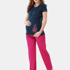 Be You Printed Maternity Night Suit