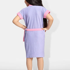 Be You Girls Terry Cotton Water Absorbent Bath Robe With Belt