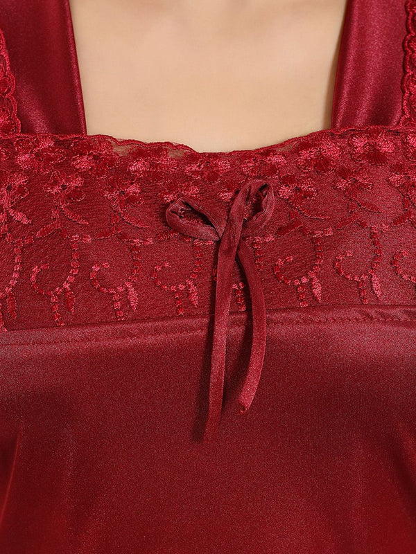 Be You Pack Of 2 Satin Top With Patiala