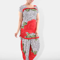 Be You Floral Printed Satin Night suit