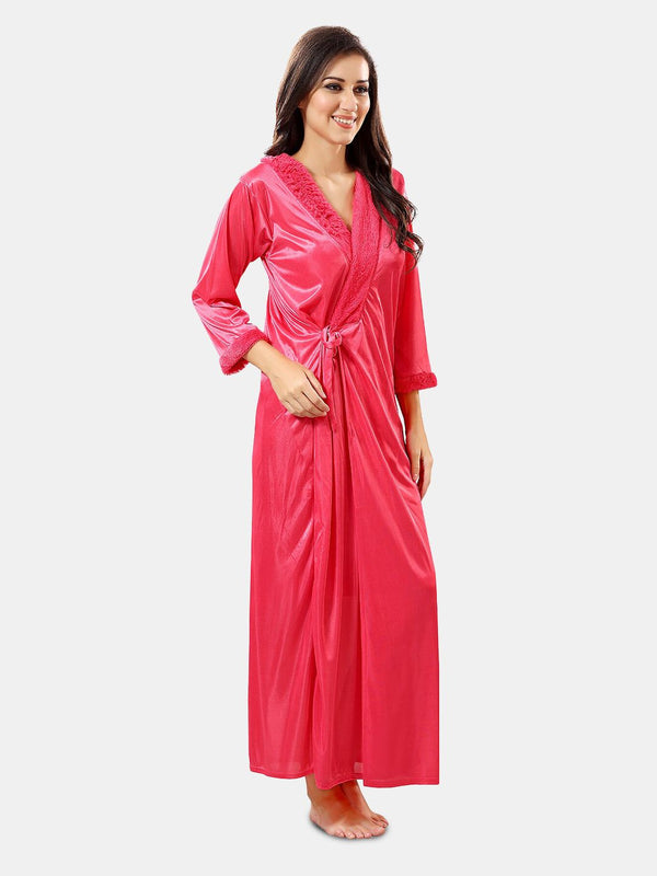 Be You Self Design Nightdress With Robe