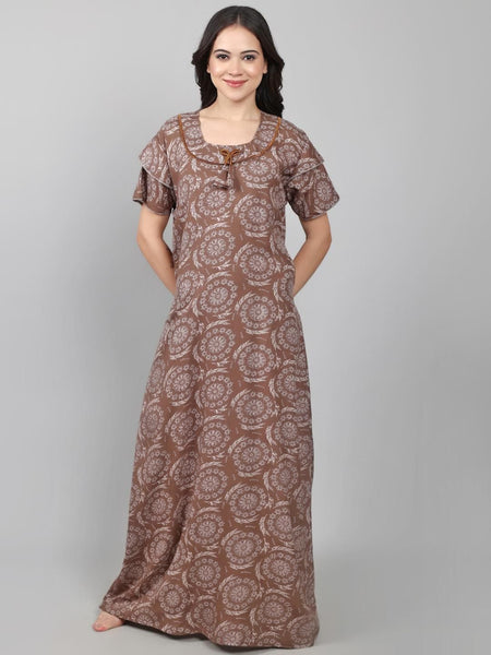 Be You Printed Maxi Nightdress