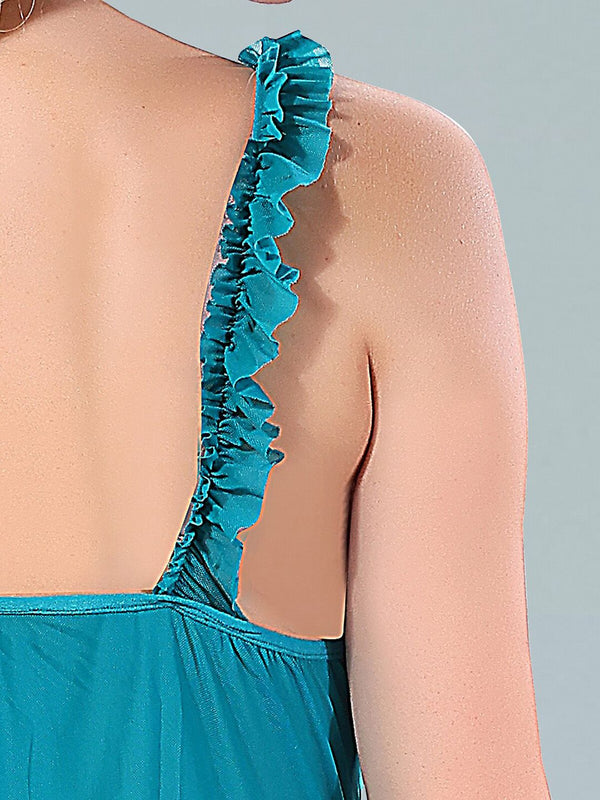Be You Teal Net Baby Doll