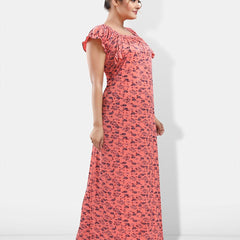Be You Floral Printed Satin Maxi Nightdress